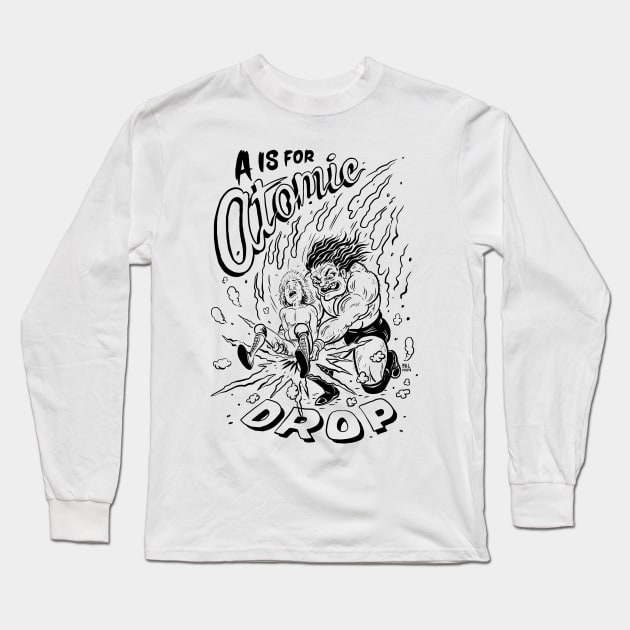 A is for Atomic Drop Long Sleeve T-Shirt by itsbillmain